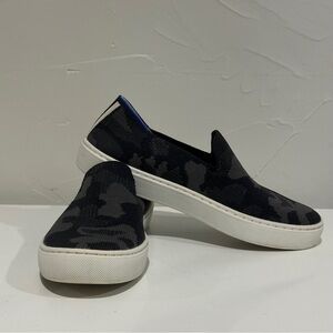 Rothy’s Camo Slip-On Sneakers Minimal Athleisure Everyday Flats Sz 5.5